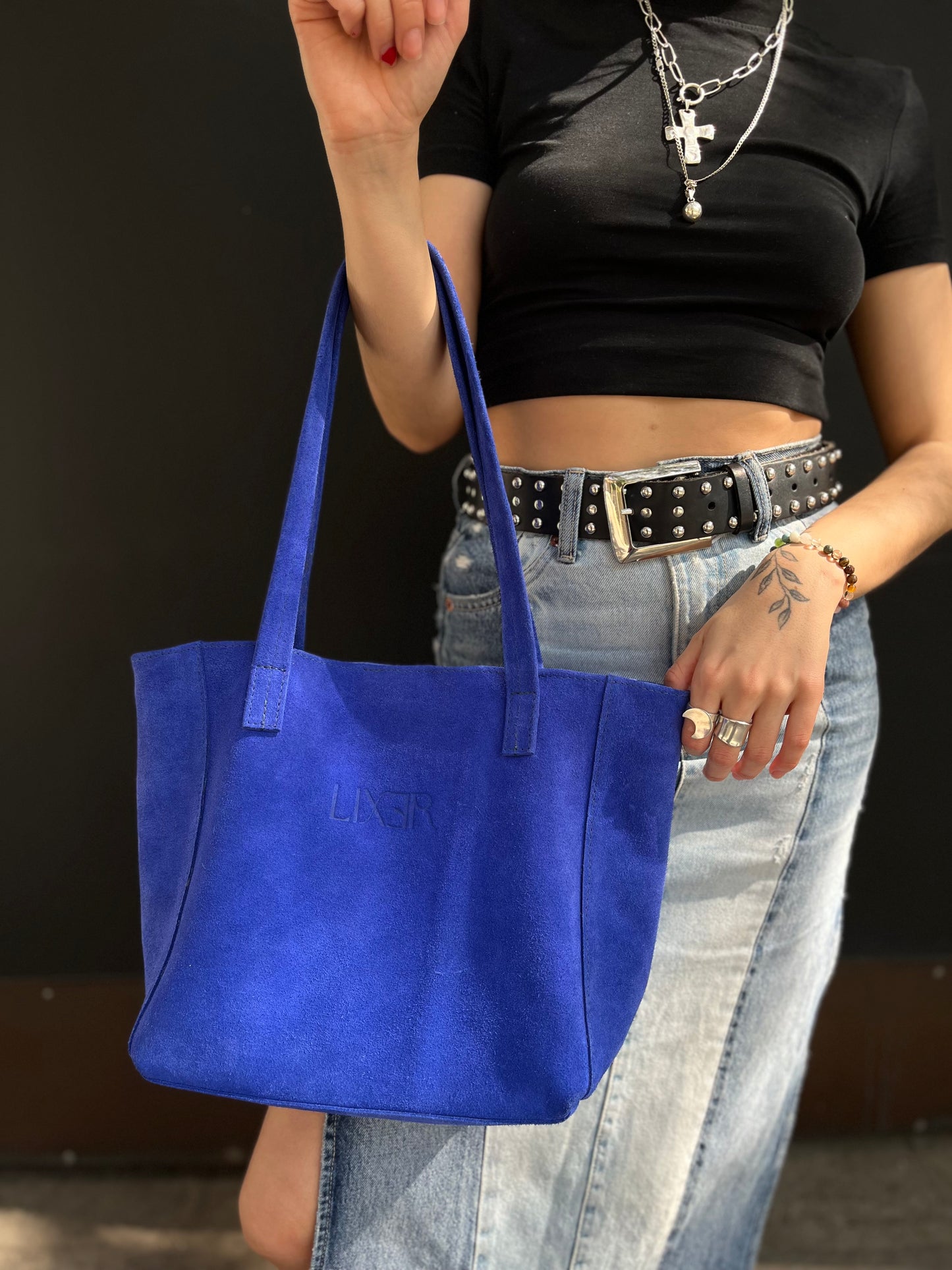 Mini Tote Bag Azul