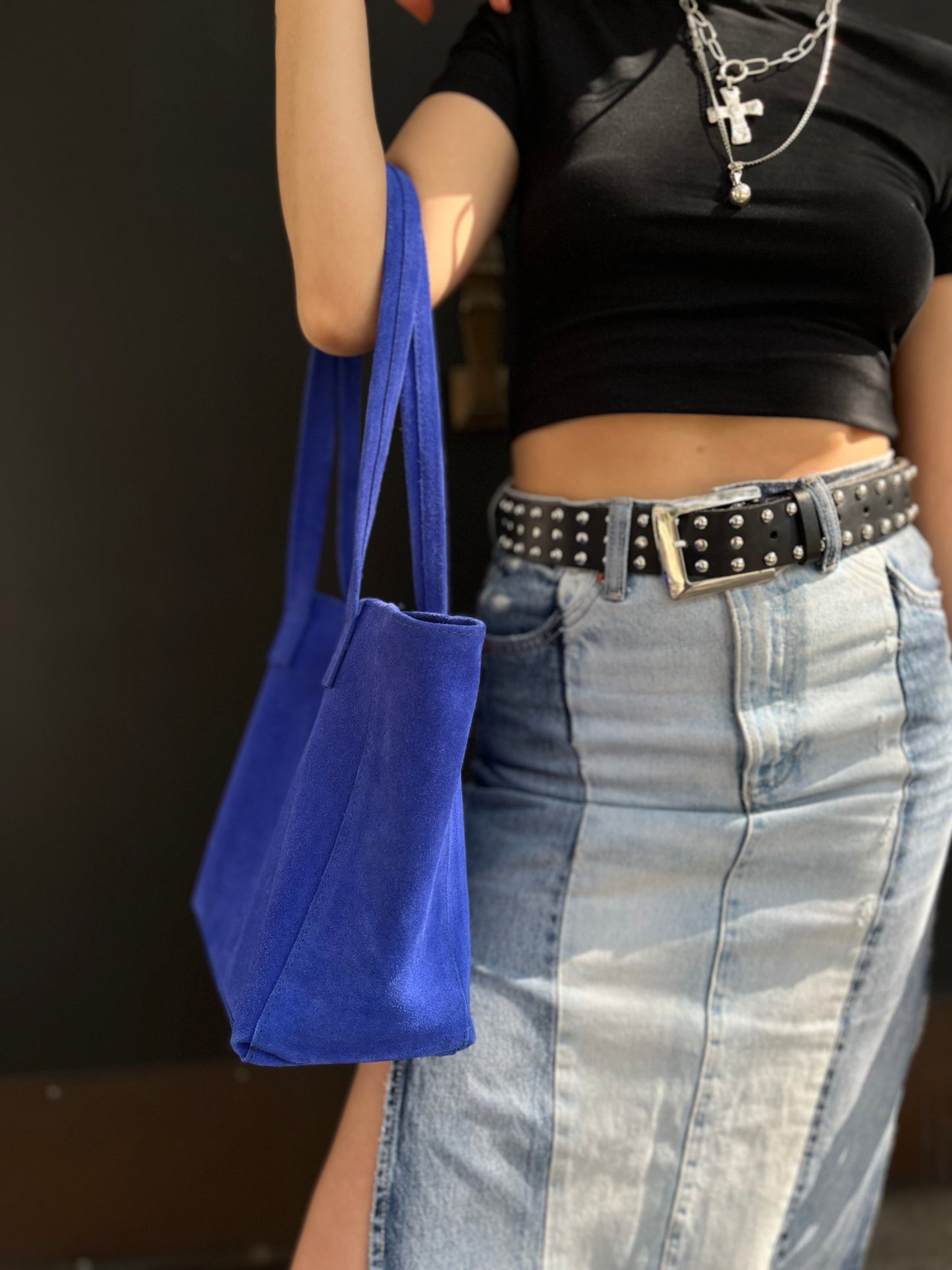 Mini Tote Bag Azul